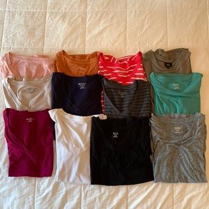 12 T-shirt lot. Merona, Mossimo, a.n.a